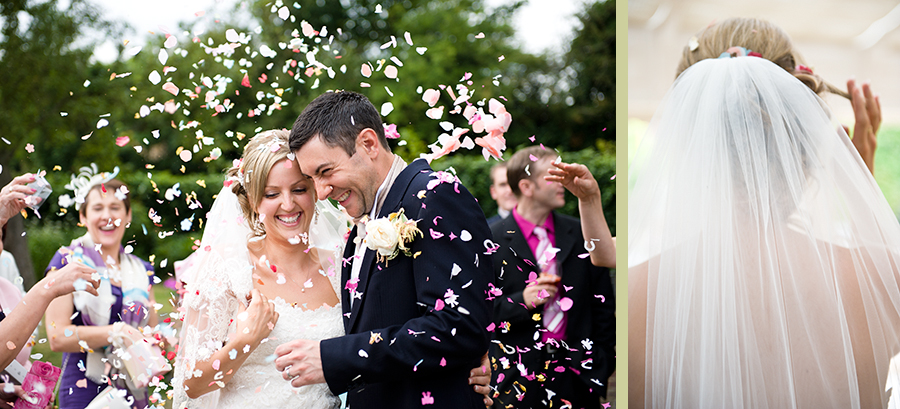 Wedding Confetti at Garden Wedding